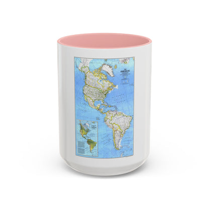 Americas, The (1979) (Map) Accent Coffee Mug