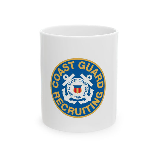 Coast Guard Recruiting (U.S. Coast Guard) White Coffee Mug