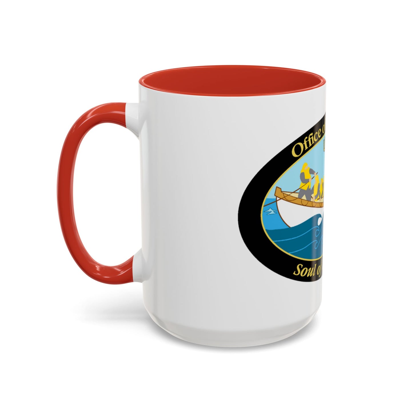 USCG Office of Boat Forces (U.S. Coast Guard) Accent Coffee Mug