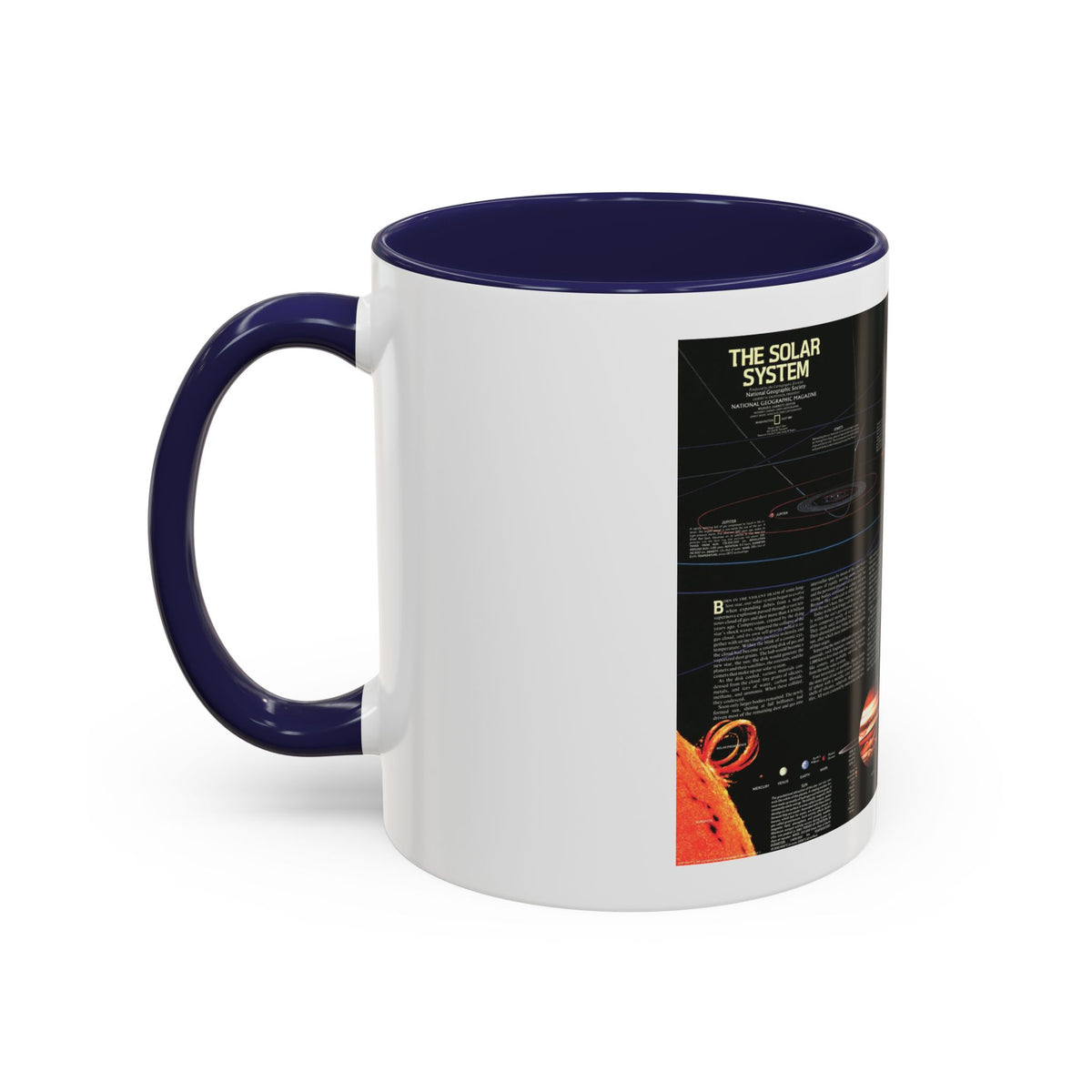 Space - The Solar System (1981) (Map) Accent Coffee Mug