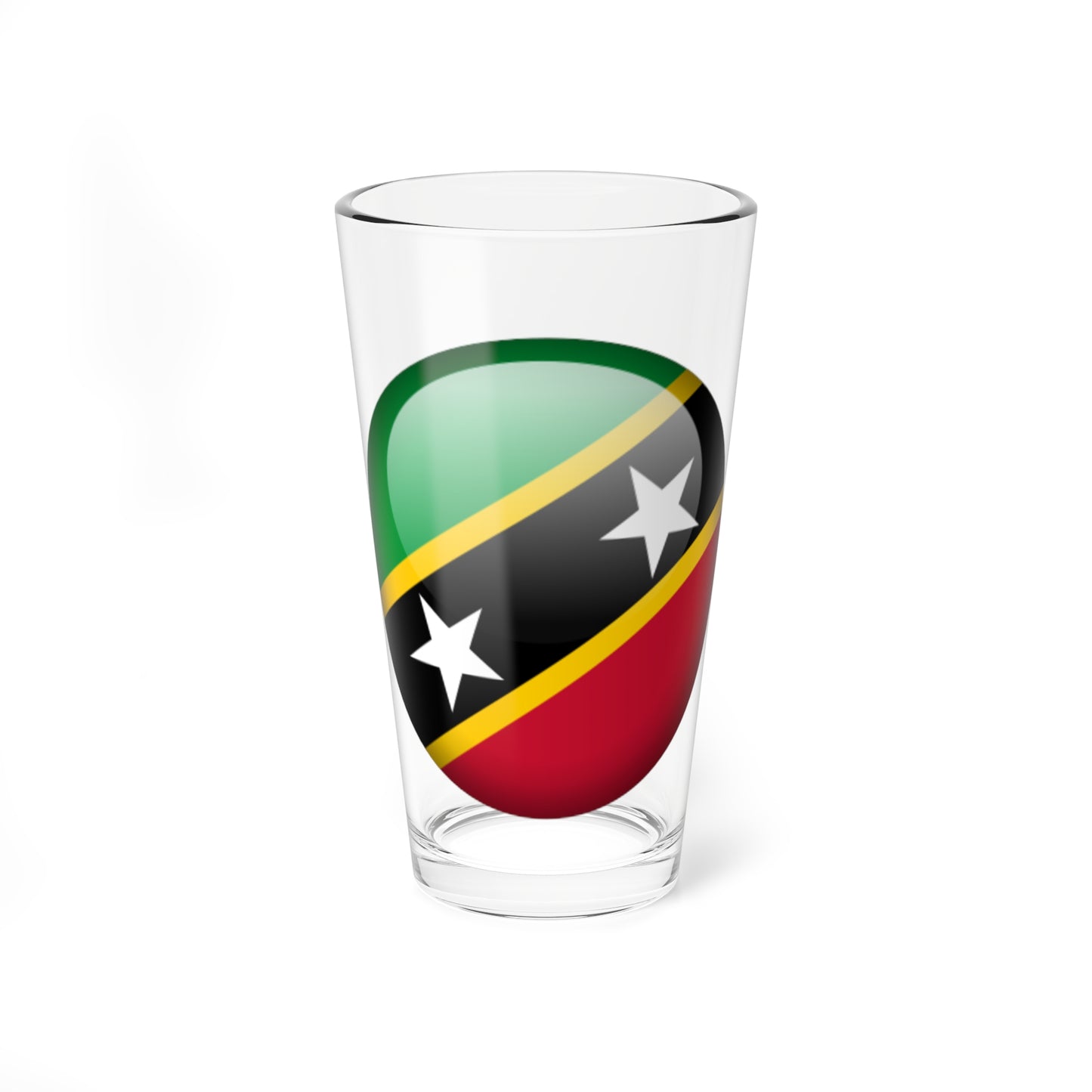 Flag orb Saint Kitts and Nevis (Saint Kitts and Nevis) Pint Glass 16oz