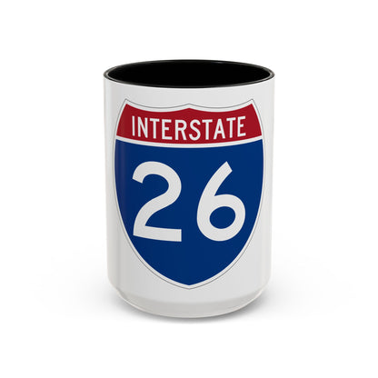 Interstate 26 (U.S. Highways) Accent Coffee Mug