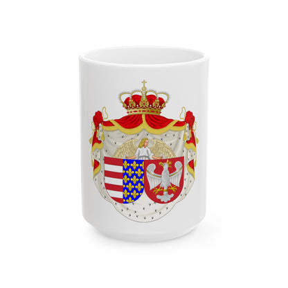 Coat of arms of Jadwiga of Poland - White Coffee Mug