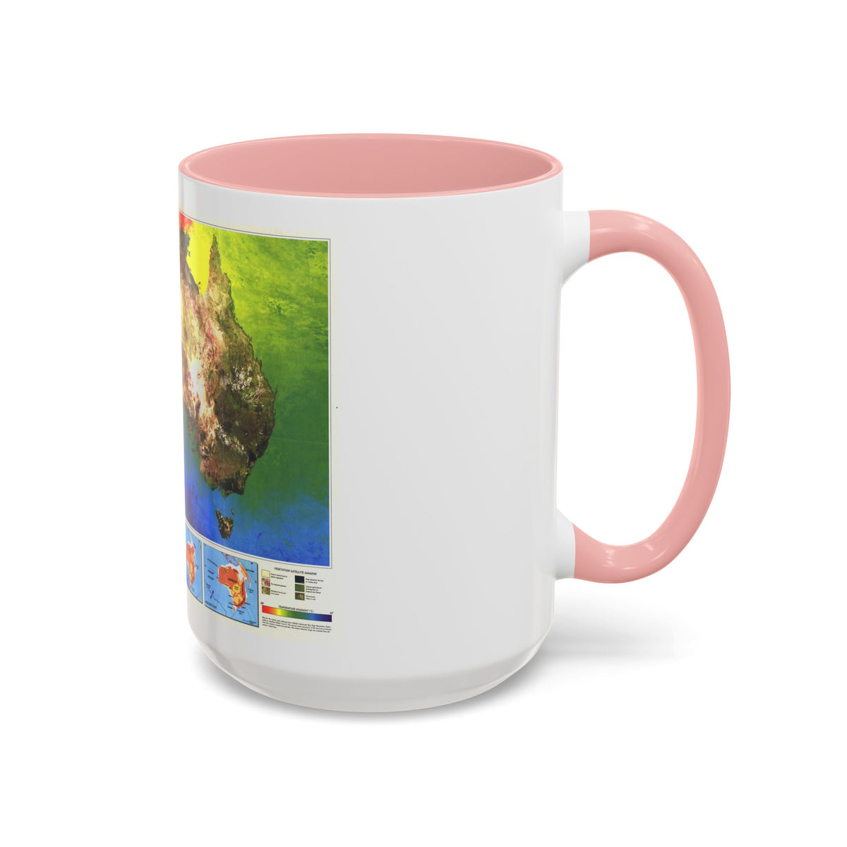 Australia's Continental Odyssey (1988) (Map) Accent Coffee Mug