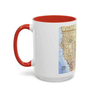 USA - California, Northern (1966) (Map) Accent Coffee Mug