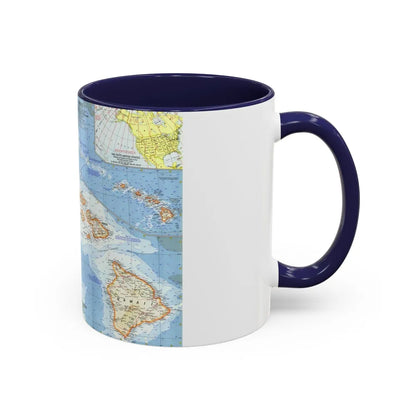 USA - Hawaii (1960) (Map) Accent Coffee Mug-Go Mug Yourself