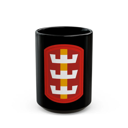 130th Engineer Brigade (U.S. Army) Black Coffee Mug-15oz-Go Mug Yourself