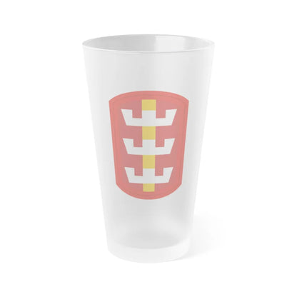 130th Engineer Brigade (U.S. Army) Frosted Pint Glass 16oz-Go Mug Yourself