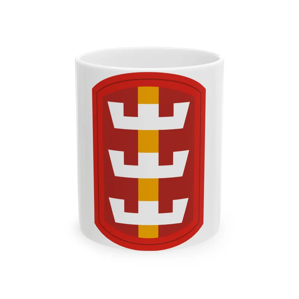 130th Engineer Brigade (U.S. Army) White Coffee Mug-11oz-Go Mug Yourself