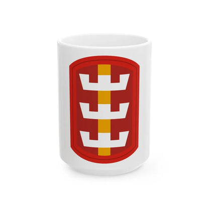 130th Engineer Brigade (U.S. Army) White Coffee Mug-15oz-Go Mug Yourself