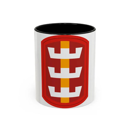130th Engineer Brigade (U.S. Army) Accent Coffee Mug 11oz Black - Go Mug Yourself