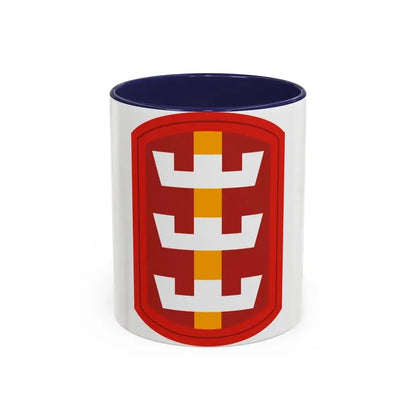 130th Engineer Brigade (U.S. Army) Accent Coffee Mug 11oz Navy - Go Mug Yourself