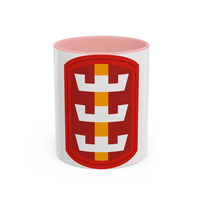 130th Engineer Brigade (U.S. Army) Accent Coffee Mug 11oz Pink - Go Mug Yourself