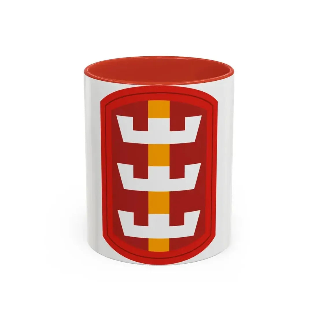 130th Engineer Brigade (U.S. Army) Accent Coffee Mug 11oz Red - Go Mug Yourself