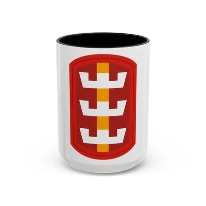 130th Engineer Brigade (U.S. Army) Accent Coffee Mug 15oz Black - Go Mug Yourself