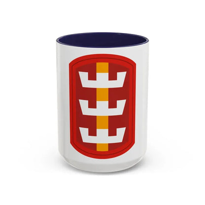 130th Engineer Brigade (U.S. Army) Accent Coffee Mug 15oz Navy - Go Mug Yourself