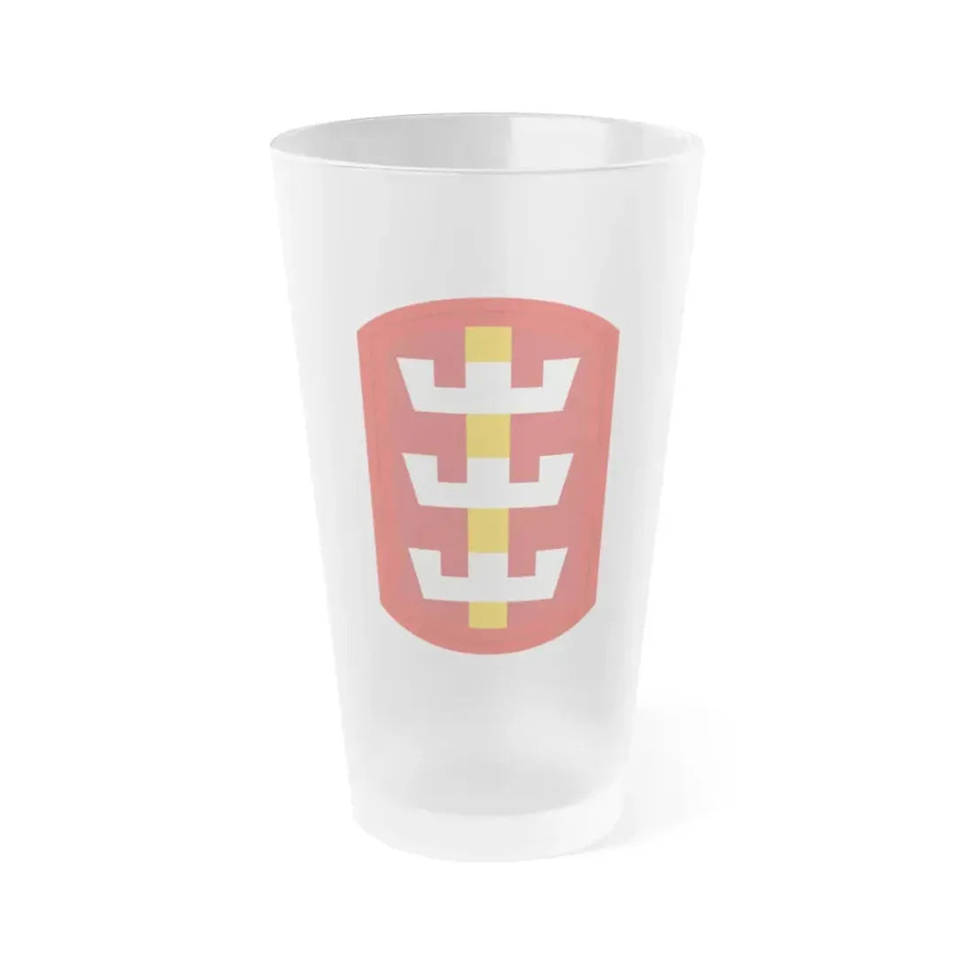 130th Engineer Brigade (U.S. Army) Frosted Pint Glass 16oz Default Title - Go Mug Yourself