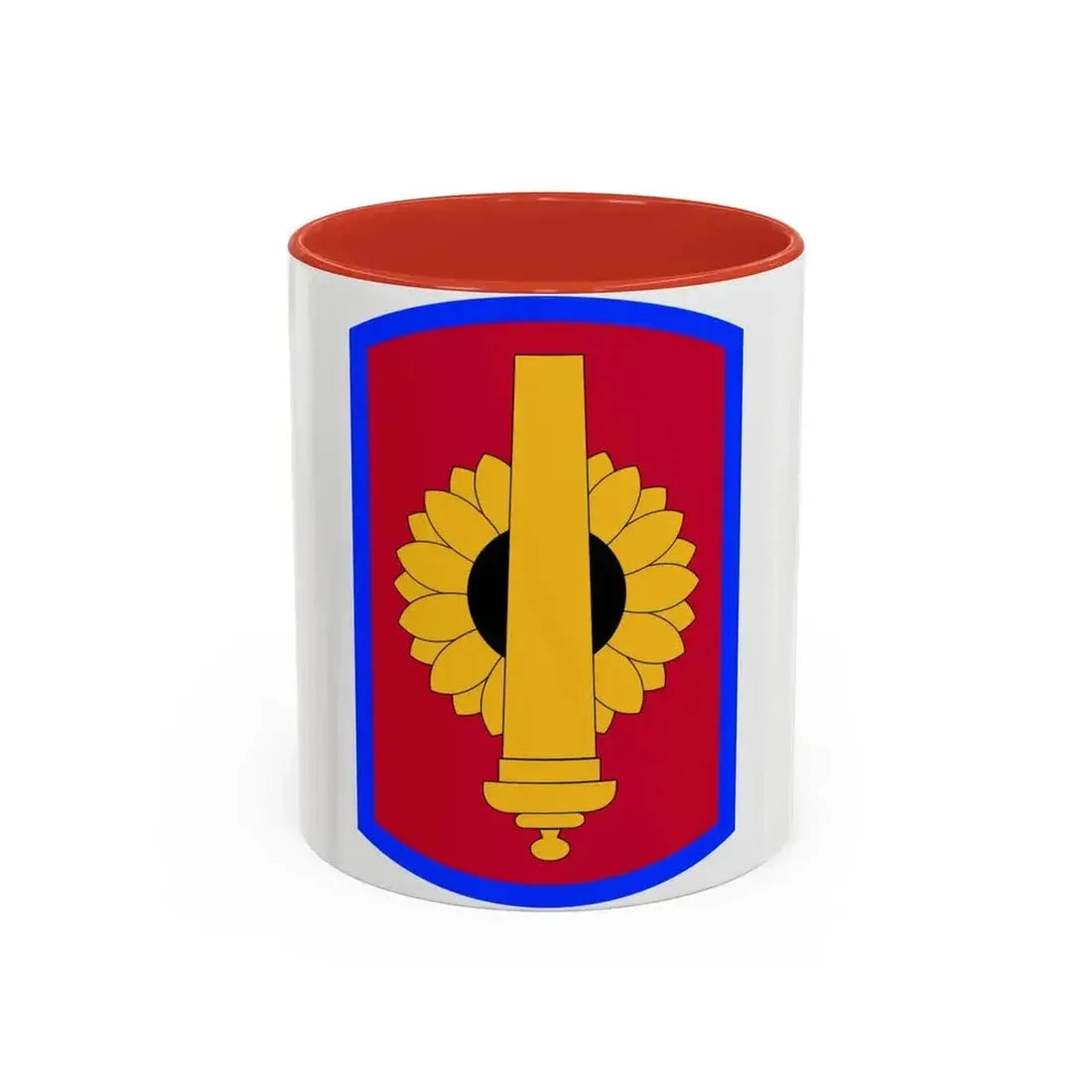 130th Field Artillery Brigade (U.S. Army) Accent Coffee Mug 11oz Red - Go Mug Yourself