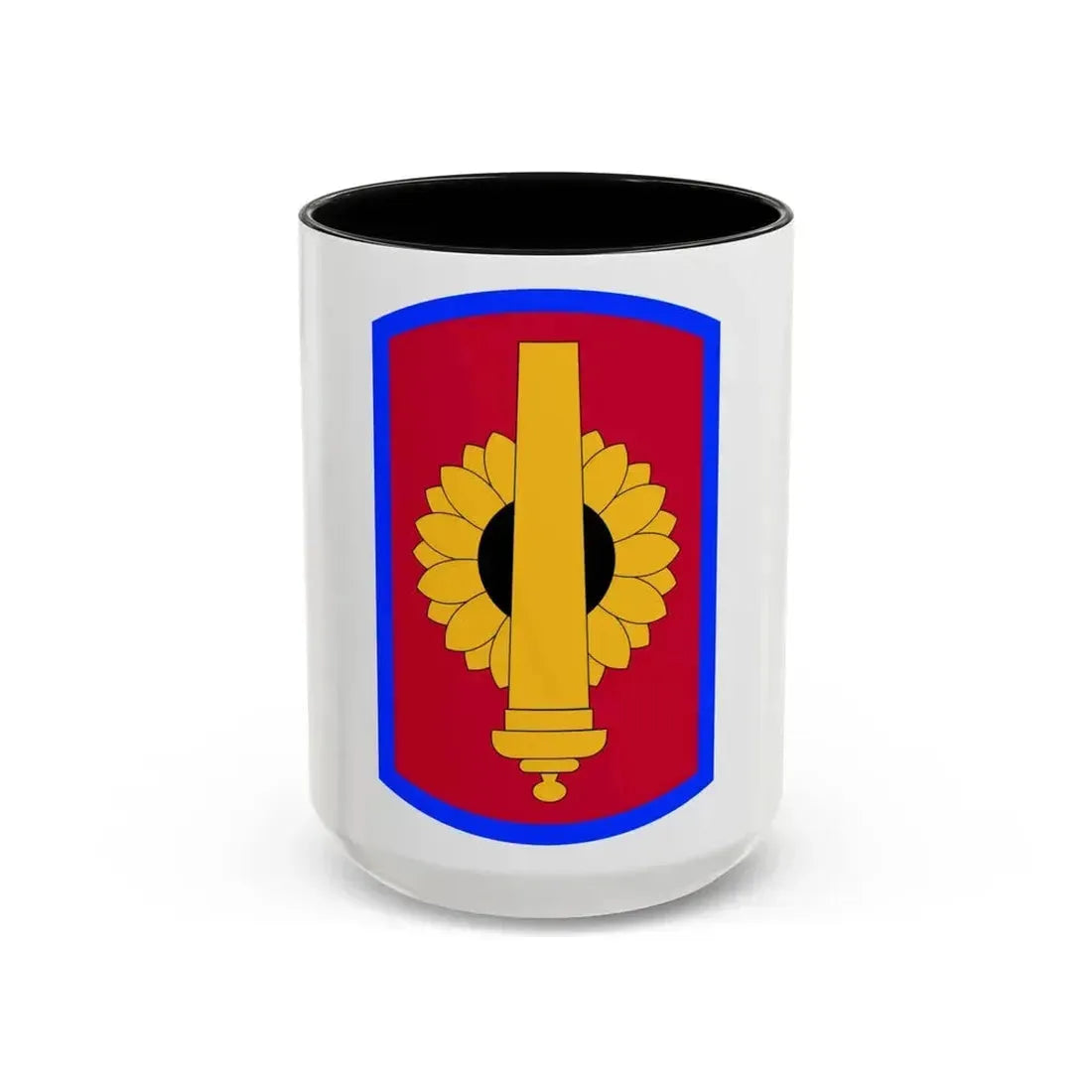 130th Field Artillery Brigade (U.S. Army) Accent Coffee Mug 15oz Black - Go Mug Yourself