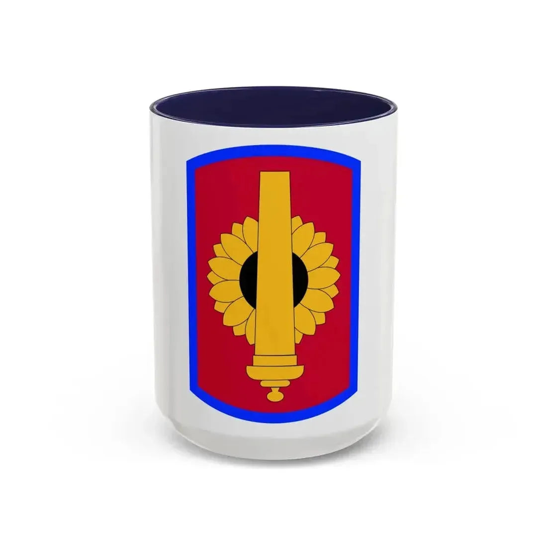 130th Field Artillery Brigade (U.S. Army) Accent Coffee Mug 15oz Navy - Go Mug Yourself