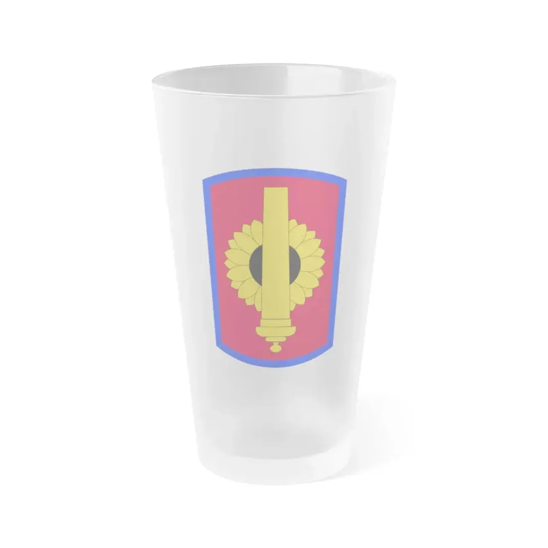 130th Field Artillery Brigade (U.S. Army) Frosted Pint Glass 16oz Default Title - Go Mug Yourself