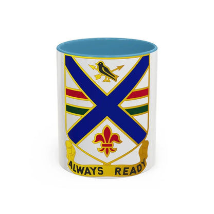 130th Infantry Regiment (U.S. Army) Accent Coffee Mug 11oz Light Blue - Go Mug Yourself