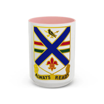 130th Infantry Regiment (U.S. Army) Accent Coffee Mug 15oz Pink - Go Mug Yourself