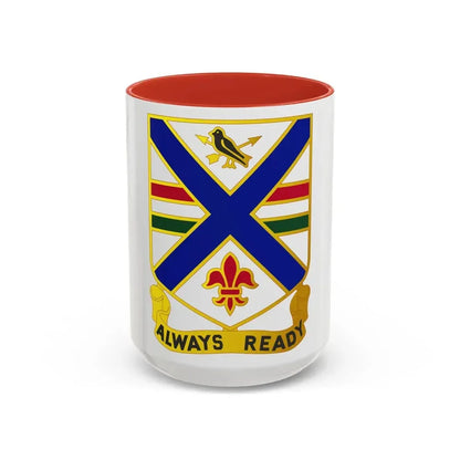 130th Infantry Regiment (U.S. Army) Accent Coffee Mug 15oz Red - Go Mug Yourself