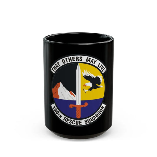 130th Rescue Squadron (U.S. Air Force) Black Coffee Mug-15oz-Go Mug Yourself