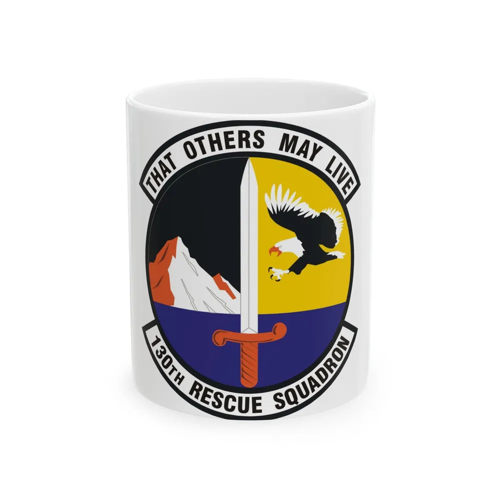 130th Rescue Squadron (U.S. Air Force) White Coffee Mug-11oz-Go Mug Yourself