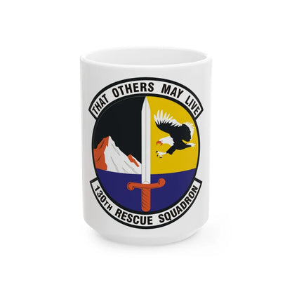 130th Rescue Squadron (U.S. Air Force) White Coffee Mug-15oz-Go Mug Yourself