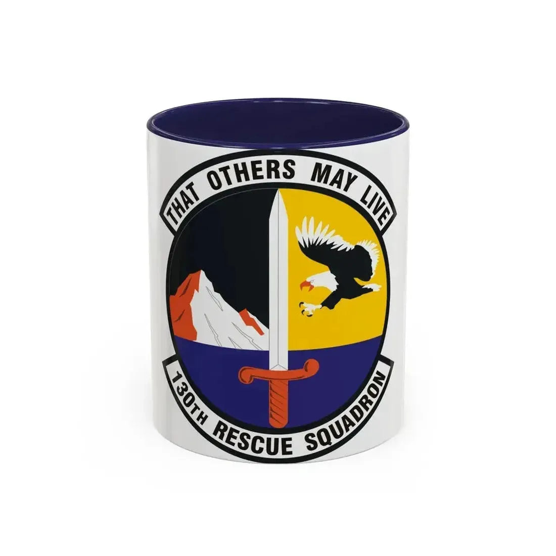 130th Rescue Squadron (U.S. Air Force) Accent Coffee Mug 11oz Navy - Go Mug Yourself