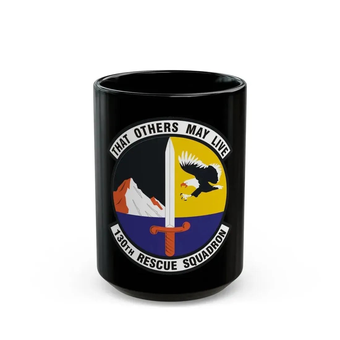 130th Rescue Squadron (U.S. Air Force) Black Coffee Mug 15oz - Go Mug Yourself