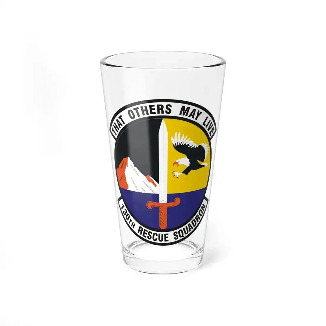 130th Rescue Squadron (U.S. Air Force) Pint Glass 16oz 16oz - Go Mug Yourself