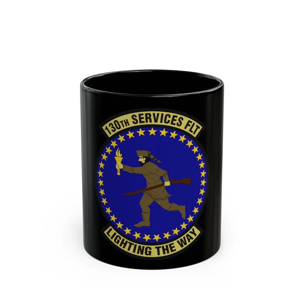 130th Services Flight (U.S. Air Force) Black Coffee Mug-11oz-Go Mug Yourself