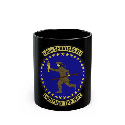 130th Services Flight (U.S. Air Force) Black Coffee Mug-11oz-Go Mug Yourself