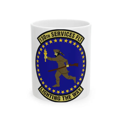 130th Services Flight (U.S. Air Force) White Coffee Mug-11oz-Go Mug Yourself