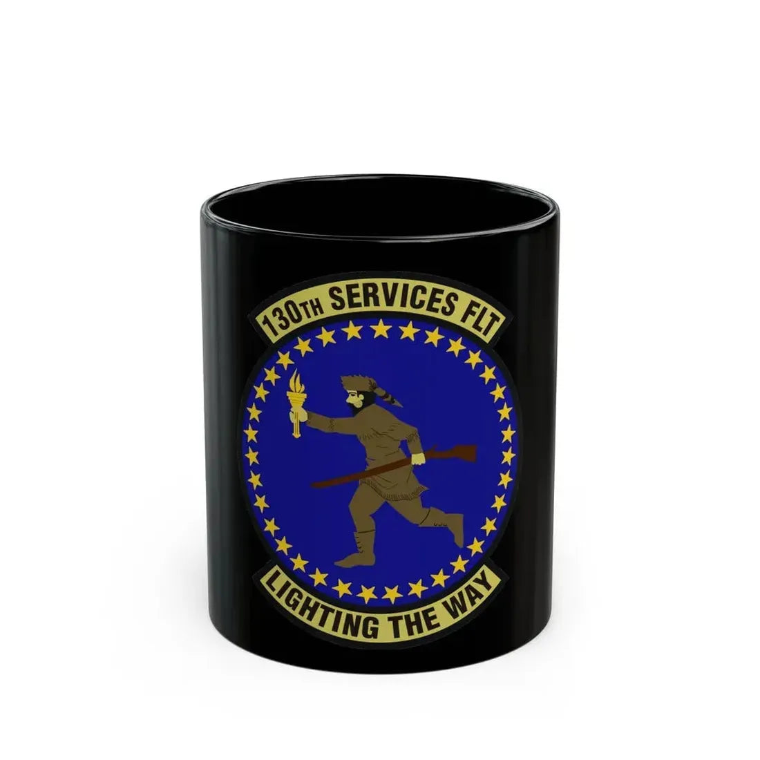 130th Services Flight (U.S. Air Force) Black Coffee Mug 11oz - Go Mug Yourself