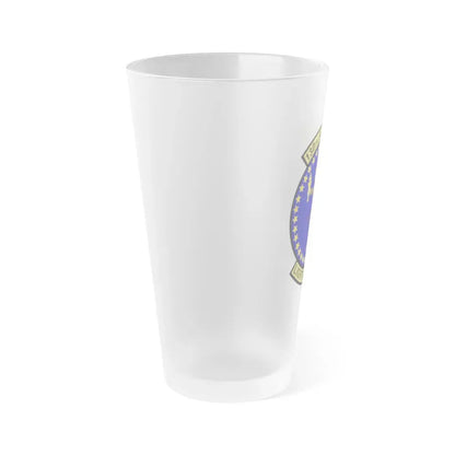 130th Services Flight (U.S. Air Force) Frosted Pint Glass 16oz - Go Mug Yourself