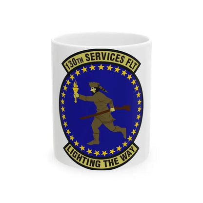 130th Services Flight (U.S. Air Force) White Coffee Mug - Go Mug Yourself
