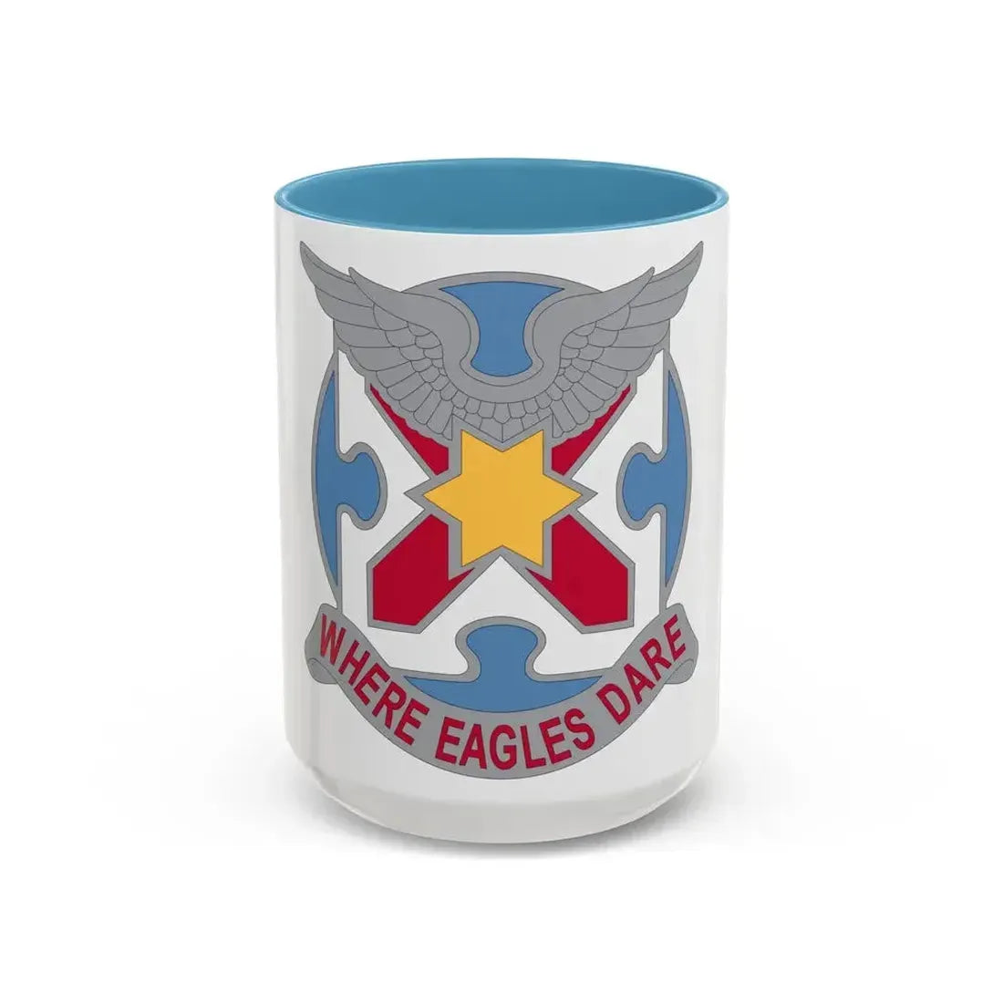 131 Aviation Regiment (U.S. Army) Accent Coffee Mug 15oz Light Blue - Go Mug Yourself