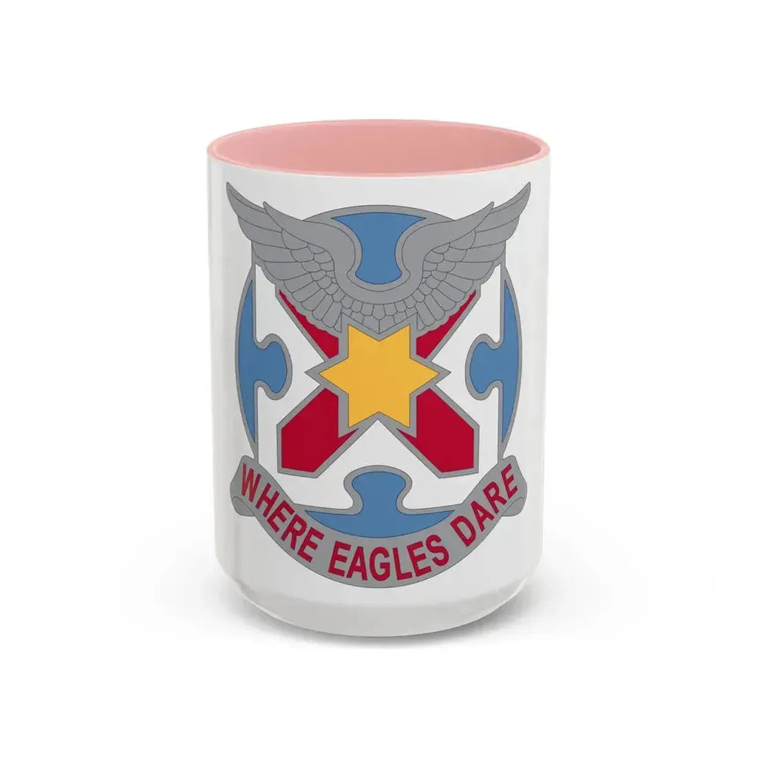 131 Aviation Regiment (U.S. Army) Accent Coffee Mug 15oz Pink - Go Mug Yourself