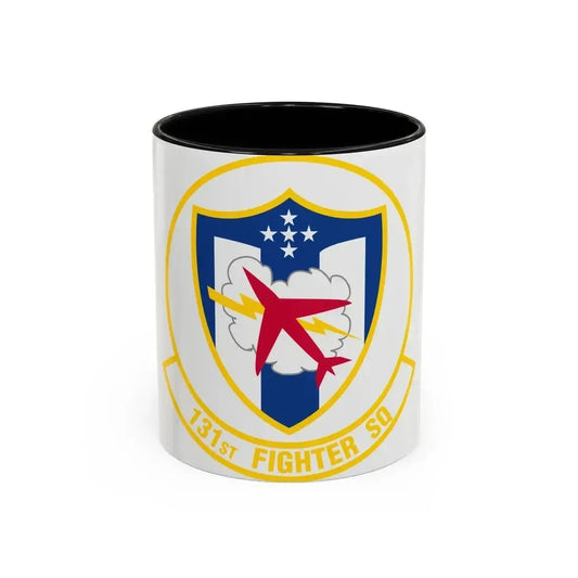 131 Fighter Squadron (U.S. Air Force) Accent Coffee Mug 11oz Black - Go Mug Yourself