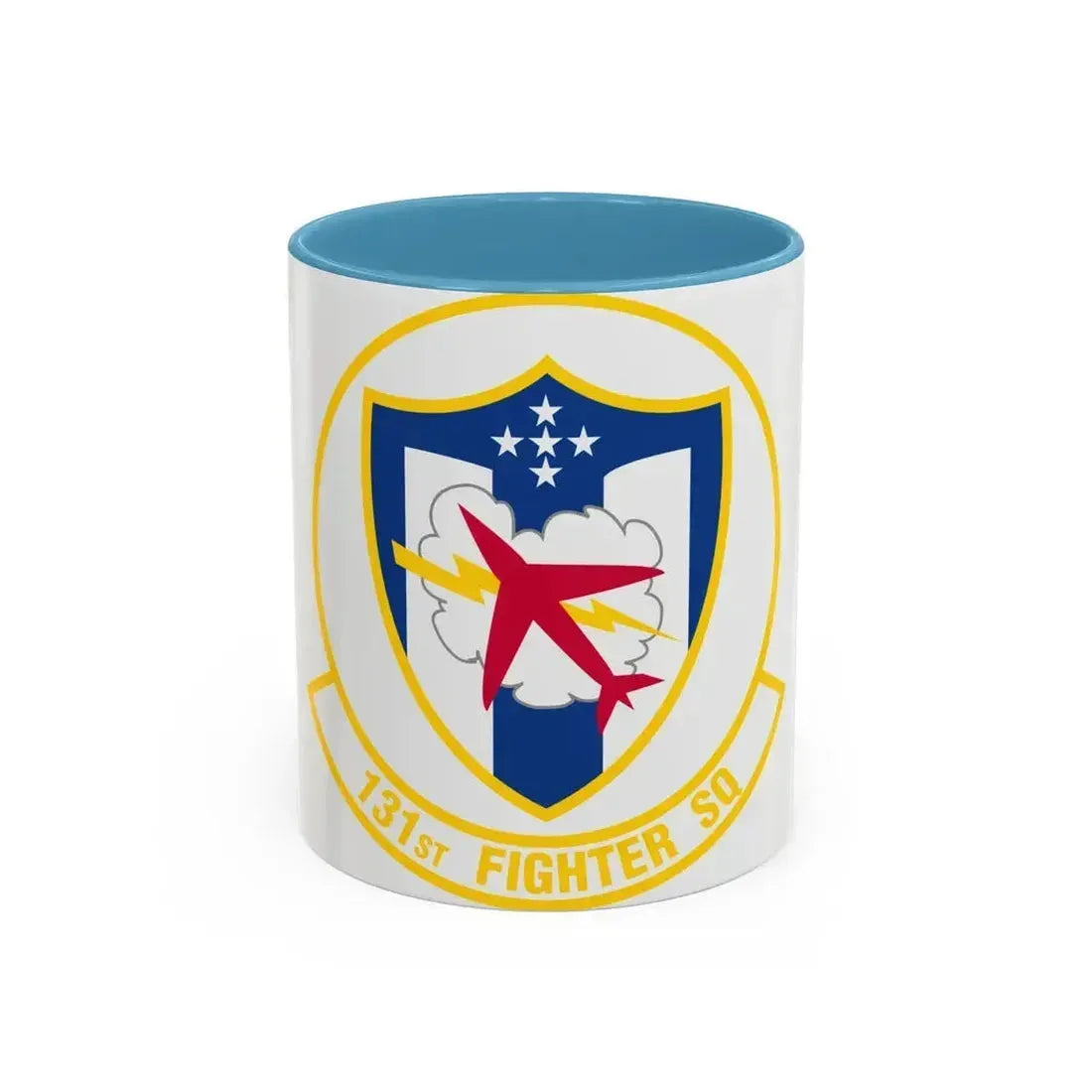 131 Fighter Squadron (U.S. Air Force) Accent Coffee Mug 11oz Light Blue - Go Mug Yourself