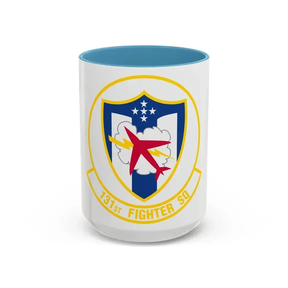 131 Fighter Squadron (U.S. Air Force) Accent Coffee Mug 15oz Light Blue - Go Mug Yourself