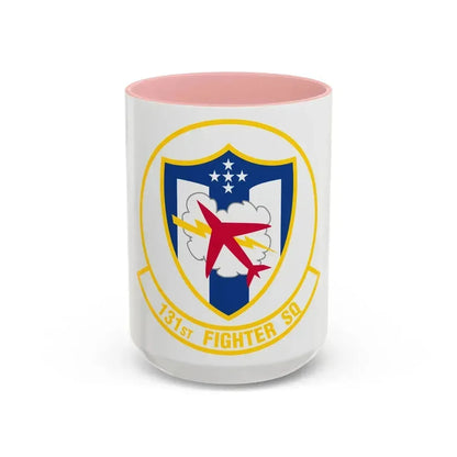 131 Fighter Squadron (U.S. Air Force) Accent Coffee Mug 15oz Pink - Go Mug Yourself