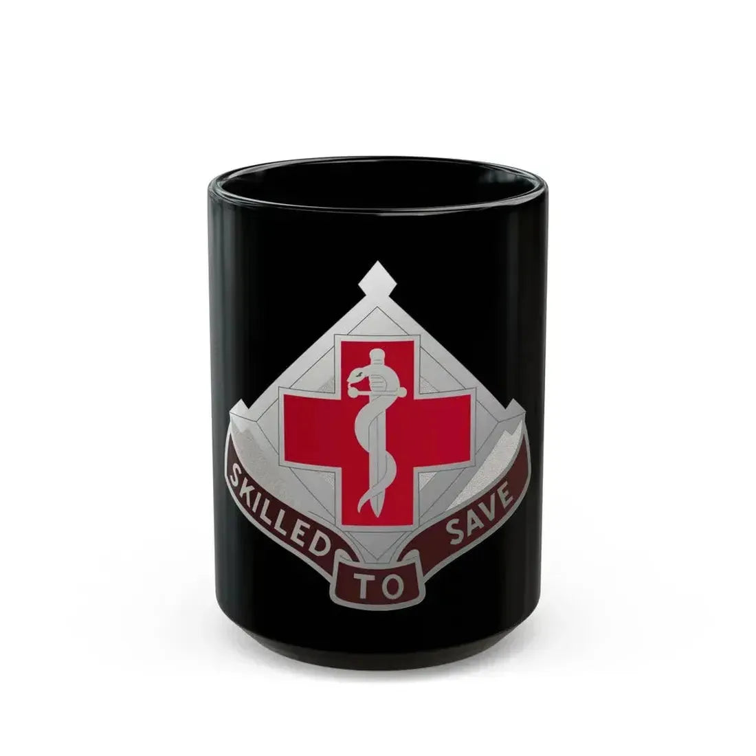 131 Surgical Hospital (U.S. Army) Black Coffee Mug 15oz - Go Mug Yourself