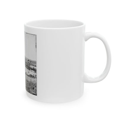Richmond, Va. Railroad Bridge And Old Dominion Iron And Nail Works On Belle Isle (U.S. Civil War) White Coffee Mug