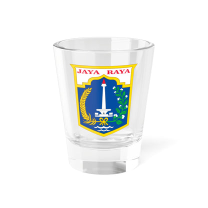 Coat of arms of Jakarta (Indonesia) (Coat of Arms) Shot Glass 1.5oz