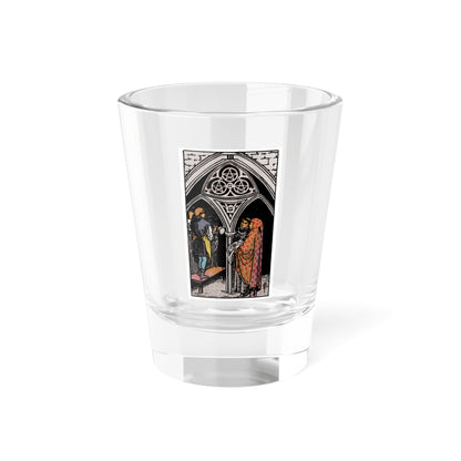 The 3 of Pentacles (Tarot Card) Shot Glass 1.5oz-1.5oz-Go Mug Yourself